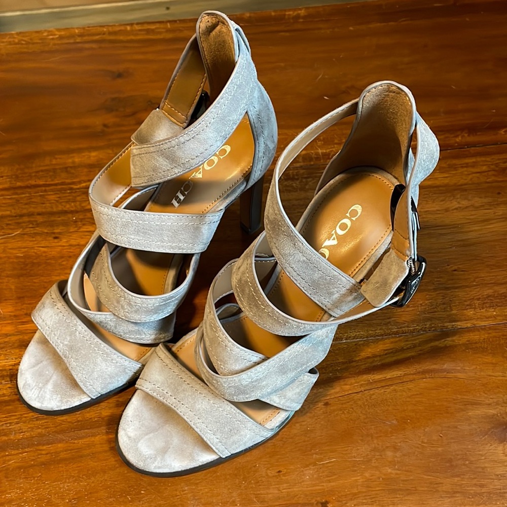 Coach strappy heels